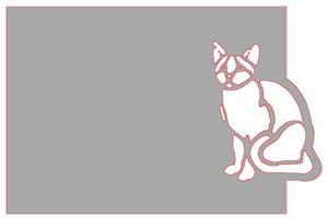 Cat Over The Edge Card For