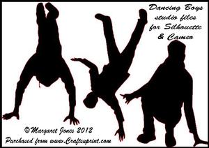 Dancing Boys Files For Silhouette Or Cameo