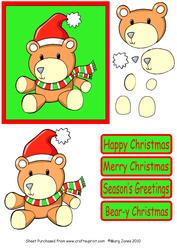 Christmas Bear Easy Step-by-step