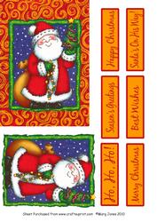 Santa's on His Way Quick Card