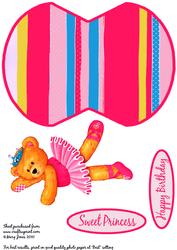 Ballet Bear Wobble Card