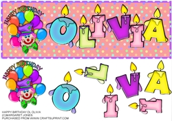 Name Card - OLIVIA - Large DL Card