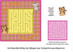 Maze Card #2 - Cat and Mouse