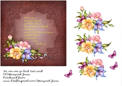 No One Can Go Back 6x6 Card