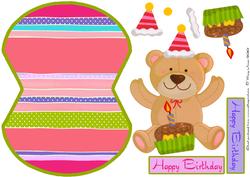 Teddy Wobble Card