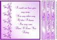 Anniversary, Birthday or Valentine 8 x 8 Card with Verse
