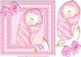 Baby Girl 2 Card 8x8