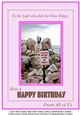 To the Lady who does her Own Thing - Co-worker Birthday A4 Card