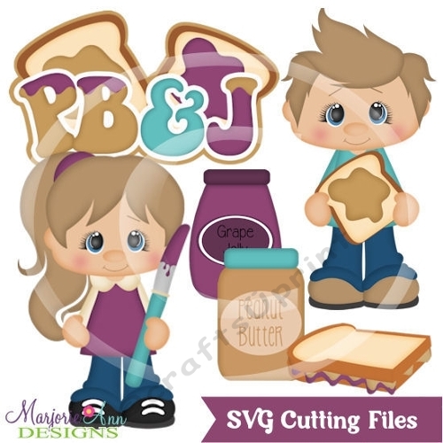Peanut Butter & Jelly SVG Cut Files/Paper Piecing