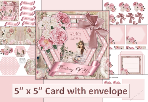 Ladies Various Card Kit with inserts and envelopes JPEGS and PDF