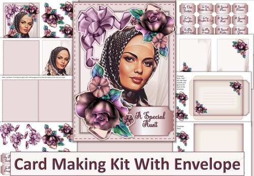 Ladies Various Card Kit with inserts and envelopes JPEGS and PDF