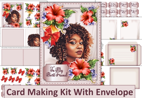 Ladies Various Card Kit with inserts and envelopes JPEGS and PDF