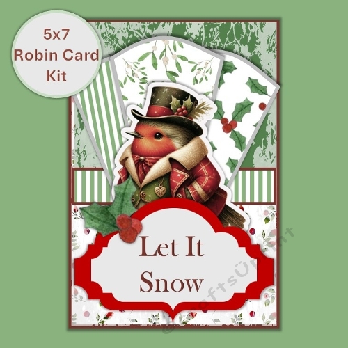 cup1390381_120789 - Christmas Robin Fan Card JPEG and PDF