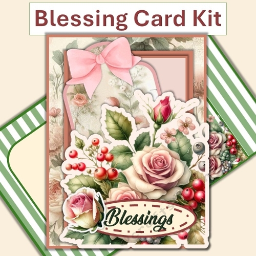 cup1391903_120789 - Blessings Card Kit with inserts and envelope