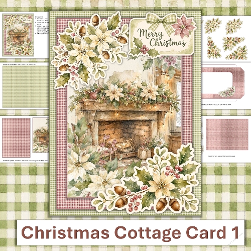 Christmas Cottage Card 1