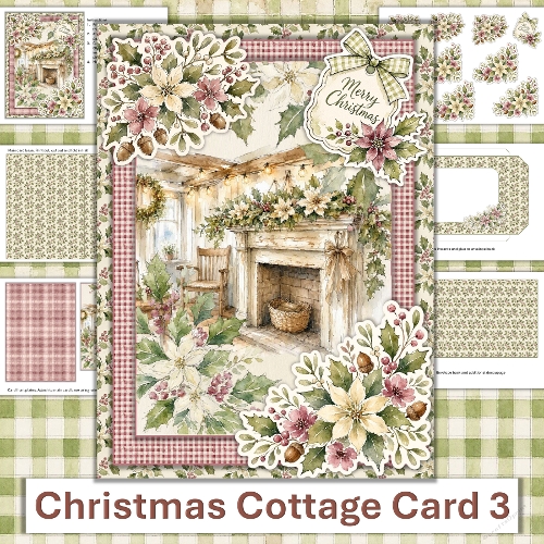 Christmas Cottage Card 3
