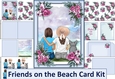 Ladies Thinking Of You Beach Card with inserts and envelopes JPEGs and PDF