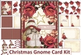 Christmas Santa Gnome Card with inserts and envelope JPEGs & PDF
