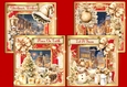 Christmas Cards Pack of 4 Christmas Scenes JPEG and PDF