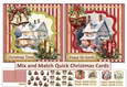 Christmas Mix and Match cards. 4 to make 5x5 JPEG and PDF