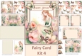 Fairy Card Kit 4 with inserts, decoupage and envelopes JPEG and PDF
