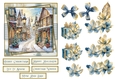 Christmas Scene Quick Card Mum and Dad with decoupage and sentiments