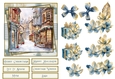 Christmas Scene Quick Card Mum and Dad with decoupage and sentiments