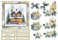 Christmas Scene Quick Card Grandma and Grandad with decoupage and sentiments