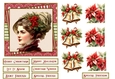 Christmas Ladies Quick Card for Friend with decoupage and sentiments
