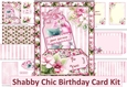 Shabby Chic Birthday Card Kit JPEGS and PDF