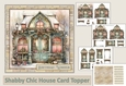 3D Shabby Chic Card Topper 6x6 Inches. JPEG, PDF and PNG