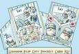 Gnomes Flip Out pocket card. JPEG and PDF