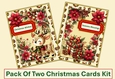 Christmas Cards Kit. Pack of Two JPEG and PDF