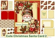 Christmas Santa Card Kit 2 with inserts and envelope
