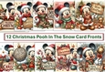 12 Christmas Mickey Mouse Merry Christmas Signs Card Fronts 8 x 8 JPEG