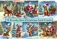 10 Scooby Doo Christmas Card Fronts 6 x 6 JPEG