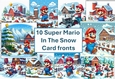 10 Shaun Super Mario Card Fronts 8x8inches Jpegs