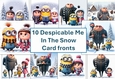 10 Despicable Me, Gru, In The Snow Card Fronts 8x8inches Jpegs