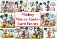 10 Mickey Mouse Happy Easter Card Fronts 8 x 8 