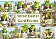 10 Shrek Happy Easter Card Fronts 8 x 8
