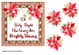 Christmas Carol 6x6 card front 1 with decoupage
