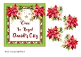 Christmas Carol 6x6 card front 2 with decoupage