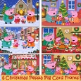 6 Christmas Peppa Pig Card fronts