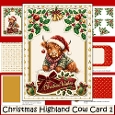 Christmas Highland Cow Card Making Kit 1