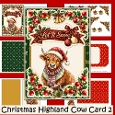 Christmas Highland Cow Card Making Kit 2
