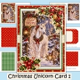 Christmas Unicorn Card Making Kit 1