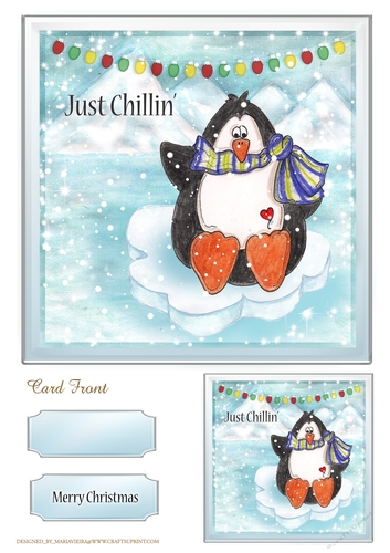 Jolly Penguin Quick Card Sheet-1