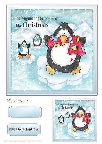 Jolly Penguin Quick Card Sheet-3