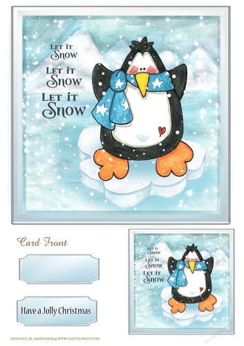 Jolly Penguin Quick Card Sheet-6