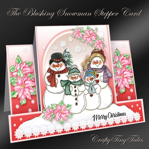 The Blushing Snowman Stepper Card Kit-1